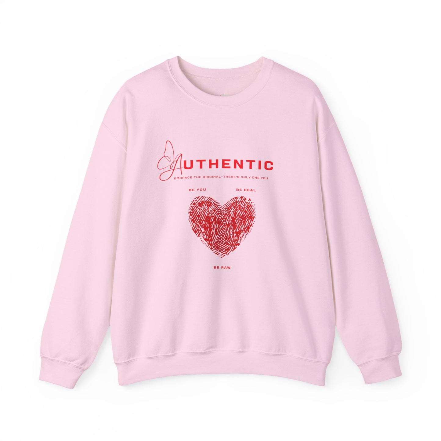 Authentic Heart Cozy Crewneck Pullover