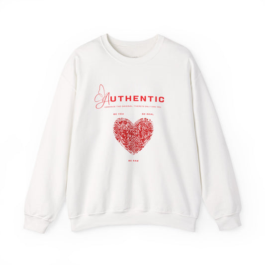 Authentic Heart Cozy Crewneck Pullover