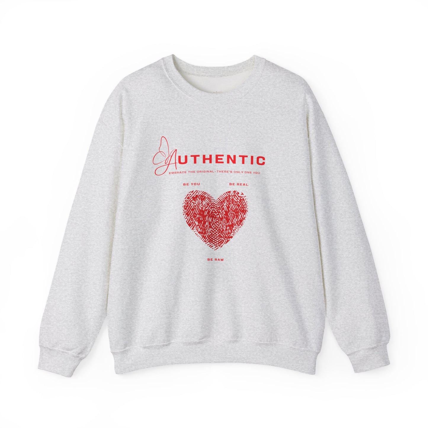 Authentic Heart Cozy Crewneck Pullover