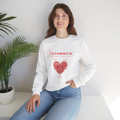 Authentic Heart Cozy Crewneck Pullover