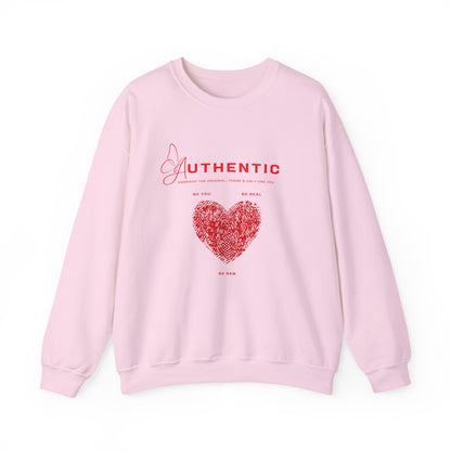 Authentic Heart Cozy Crewneck Pullover