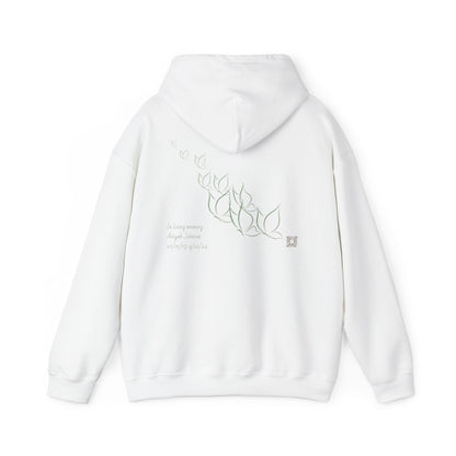 Cozy Unisex Hooded Sweatshirt, Chic Floral Design Sweatshirt for Casual Wear, Stylish Gift for Her, Spring Fashion Layer, Comfort & Style