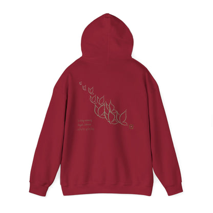 Cozy Unisex Hooded Sweatshirt, Chic Floral Design Sweatshirt for Casual Wear, Stylish Gift for Her, Spring Fashion Layer, Comfort & Style