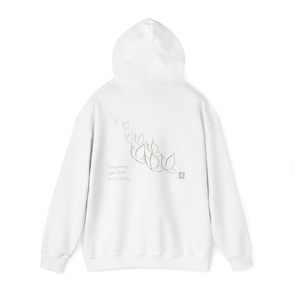 Cozy Unisex Hooded Sweatshirt, Chic Floral Design Sweatshirt for Casual Wear, Stylish Gift for Her, Spring Fashion Layer, Comfort & Style