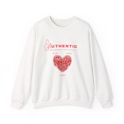 Authentic Heart Cozy Crewneck Pullover